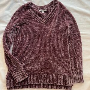 purple soft sweater